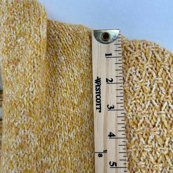 Anthropologie Angel of the North Yellow Open Front Cardigan Sz Large - Picture 6 of 8